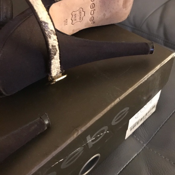 Bebe Stacia Snake Print Sandal - Picture 6 of 8